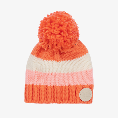 Shop Blade & Rose Orange Striped Bobble Hat