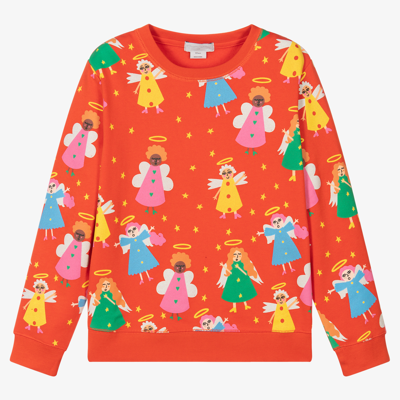 Shop Stella Mccartney Kids Teen Girls Angels Sweatshirt In Red