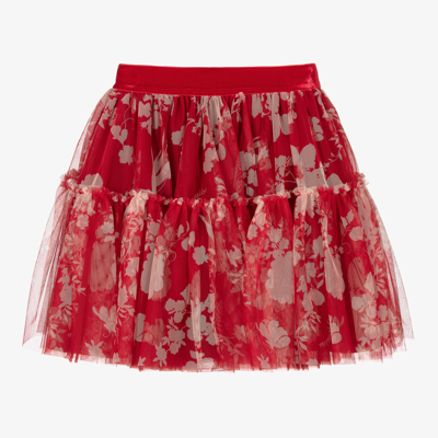 Monnalisa Teen Girls Pink Tulle Skirt - Size: 10 Year Kids from Childrensalon