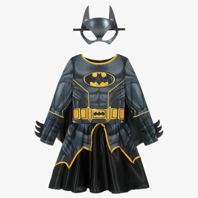 Shop Dress Up By Design Girls Black & Yellow Batgirl Costume