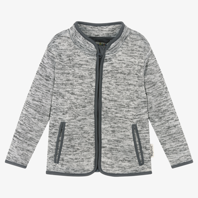 Shop Playshoes Grey Knitted Zip-up Top