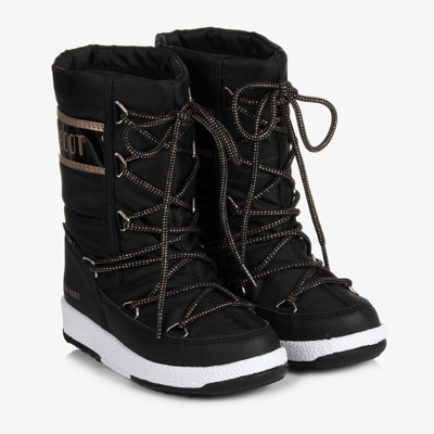 Shop Moon Boot Girls Black Snow Boots