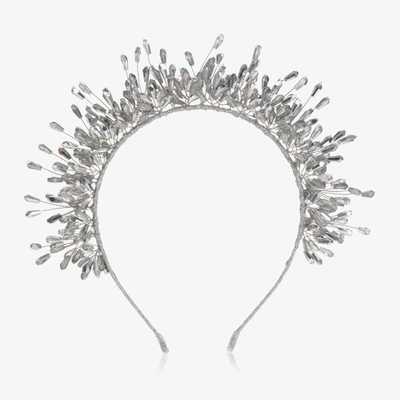 Shop Sienna Likes To Party Girls Silver Tiara Hairband