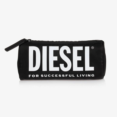 Shop Diesel Black Logo Pencil Case (20cm)