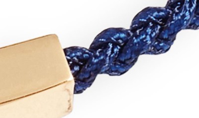 Clifton Wilson Braided Pull Through Bracelet In Navy