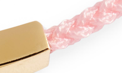 Clifton Wilson Braided Pull Through Bracelet In Pink