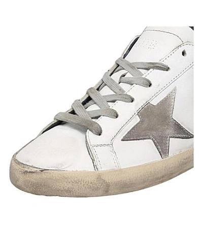 Shop Golden Goose Superstar A7 Leather Low-top Trainers In Blue/drk.c