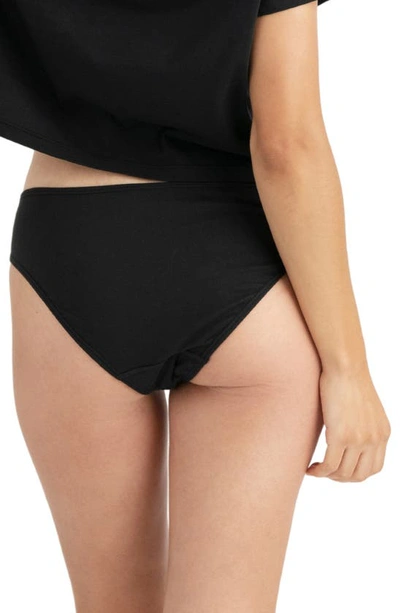Shop Kent 2-pack Organic Cotton Hipster Briefs In Black