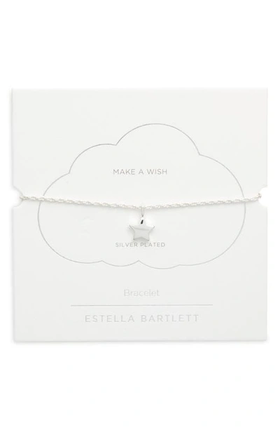 Shop Estella Bartlett Amelia Star Charm Bracelet In Silver