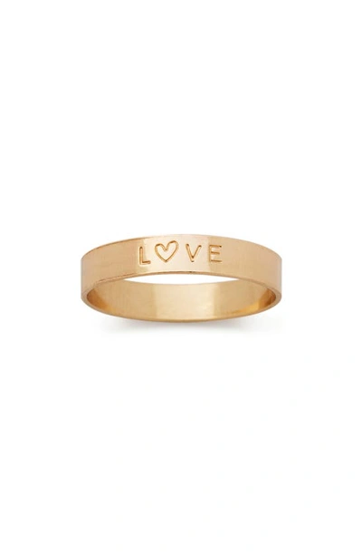 Shop Made By Mary Amara Love Ring In Gold
