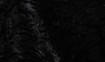 Shop Saint Laurent Crushed Velvet Top In Black
