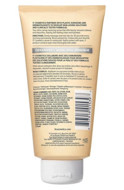 It Cosmetics Travel Size Confidence In A Cleanser Hydrating Face Wash, 1 Fl.oz