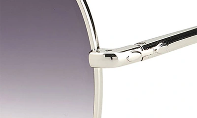 Shop Isabel Marant 59mm Gradient Round Sunglasses In Palladium/ Grey Shaded