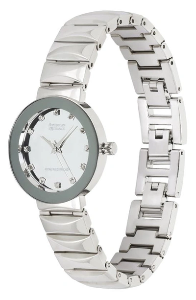 Shop I Touch Silvertone Diamond Bracelet Watch, 28mm
