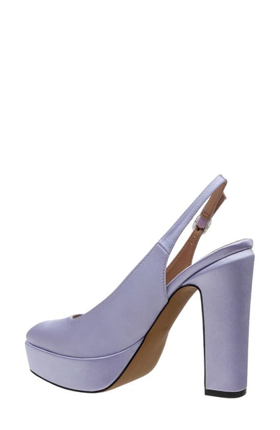Linea Paolo Slingback Platform Pump In Lilac