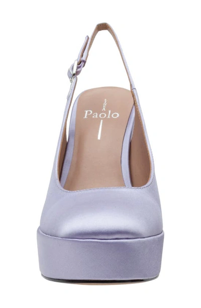 Linea Paolo Slingback Platform Pump In Lilac