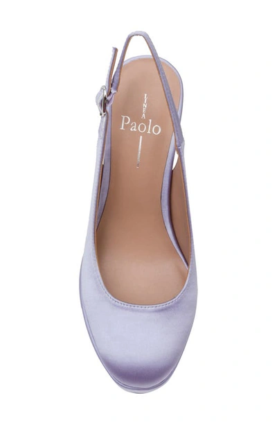 Linea Paolo Slingback Platform Pump In Lilac