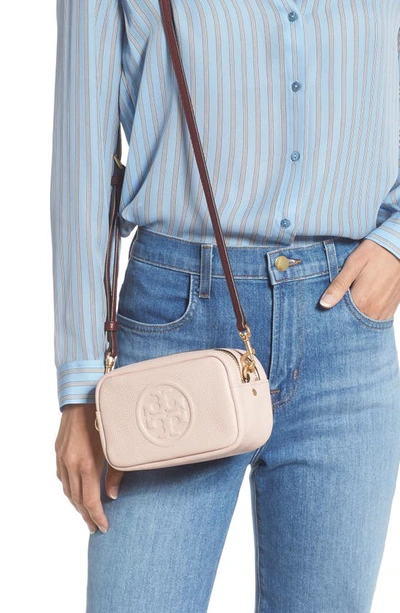 Shop Tory Burch Perry Bombé Mini Bag In Shell Pink