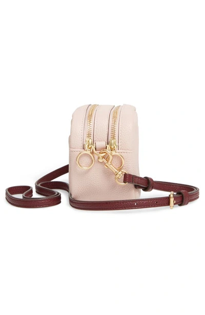 Shop Tory Burch Perry Bombé Mini Bag In Shell Pink