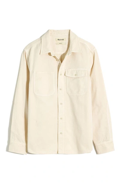 Shop Madewell Garment Dye Work Shirt In Vintage Linen