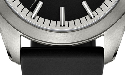 Shop Kenneth Cole Dress Sport Silicone Strap Watch, 42mm In Black