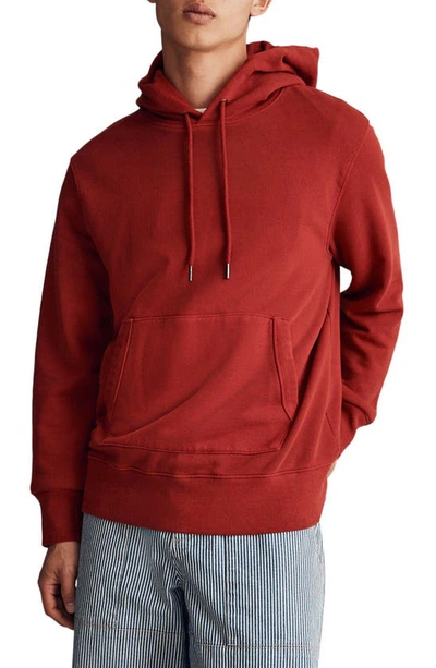 Shop Madewell Hooded Sweatshirt In Wild Cranberry