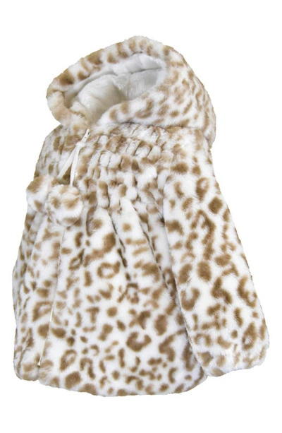 Shop Widgeon Kids' Animal Print Faux Fur Jacket In Baby Leopard