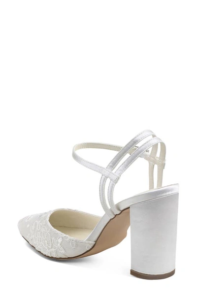 Paradox London Pink Fauna Pointed Toe Pump In Ivory