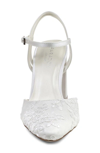 Paradox London Pink Fauna Pointed Toe Pump In Ivory