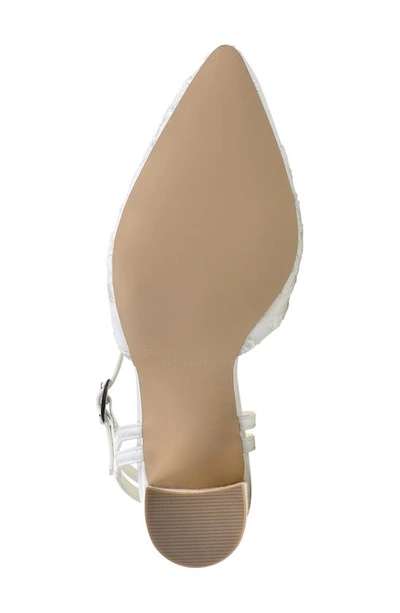 Paradox London Pink Fauna Pointed Toe Pump In Ivory