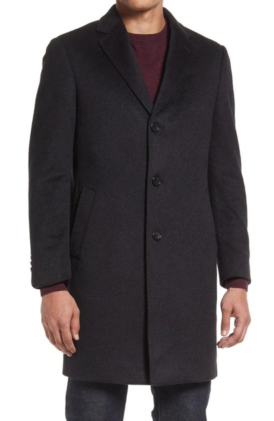 Shop Cardinal Of Canada Pierre Cashmere Coat In Charcoal