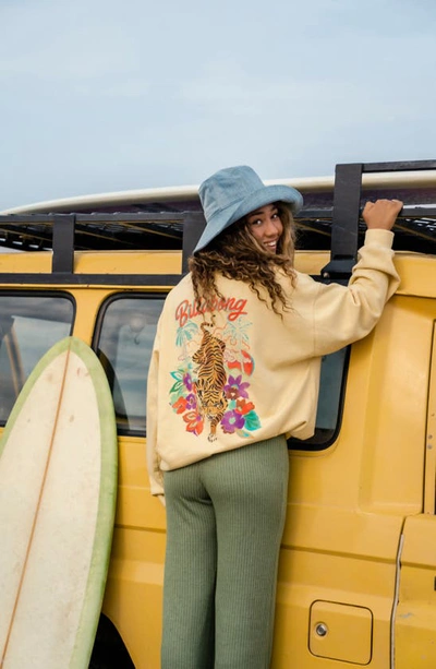 Shop Billabong Ride In Cotton Blend Graphic Sweatshirt In Sol Rise