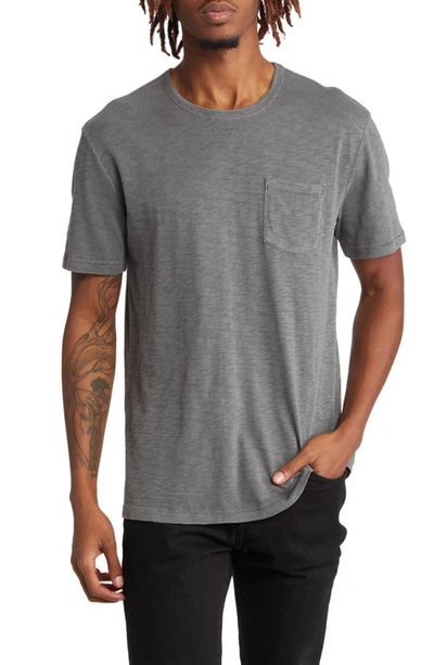 Shop Rails Skipper Slub Cotton Pocket T-shirt In Washed Black