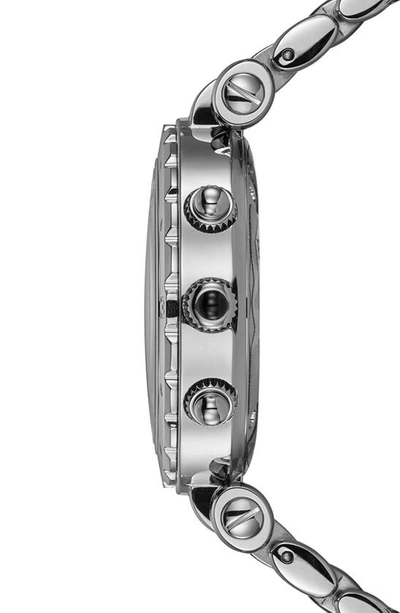Shop Balmain Chronograph Diamond Bracelet Watch, 38mm In Silver