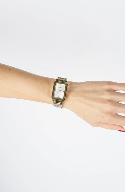 Shop Balmain Eirini Two-tone Bracelet Watch, 25mm X 33mm In Two Tone