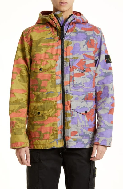 Multicolor Heritage Camo Down Jacket