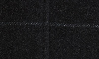 Shop Stone Island Stripe Single Breasted Wool Blend Coat In Charcoal