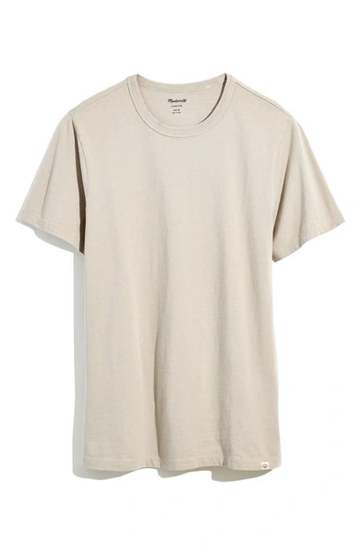 Shop Madewell Garment Dyed Allday Crewneck T-shirt In Weathered Concrete