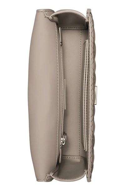 Tory Burch Fleming Matte Small Convertible Shoulder Bag In Gray Heron
