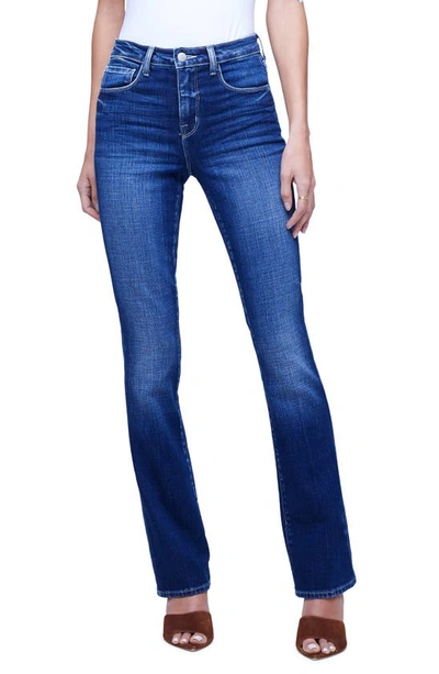 Shop L Agence Oriana High Waist Straight Leg Jeans In Frisco