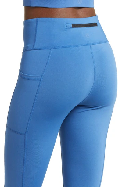 Shop Tomboyx Pocket Ankle Leggings In Chrome Blue