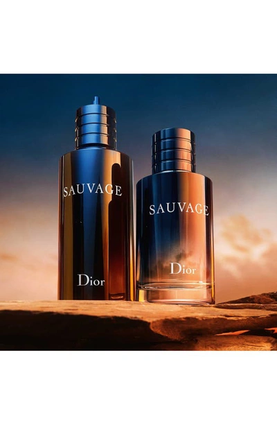 Shop Dior Sauvage Parfum, 10 oz In Refill