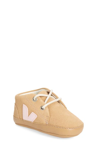 Shop Veja Crib Sneaker In Desert Petale