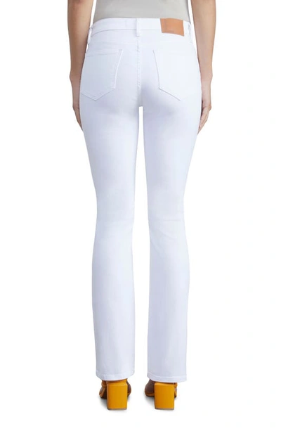 Shop Lafayette 148 Mercer Kick Flare Jeans In Washed Plaster