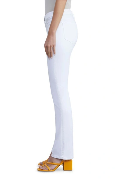 Lafayette 148 Mercer High Rise Kick Flare Jeans In Washed Plaster In Washed Plaster