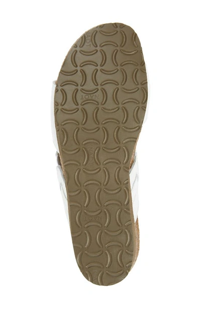Naot Victoria Wedge Slide In Soft White Leather