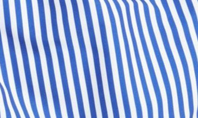 Shop Boardies Stripe Deck Swim Trunks In Blue/ White