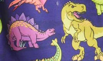 Shop Boardies Vibrant Dino Swim Trunks In Purple