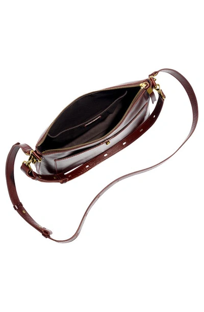 Madewell The Transport Shoulder Crossbody Bag: Box Leather Edition In Espresso Bean