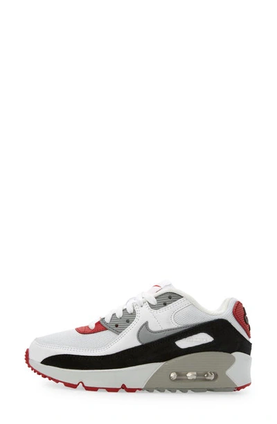 Shop Nike Kids' Air Max 90 Sneaker In Photon Dust/ Grey/ Red